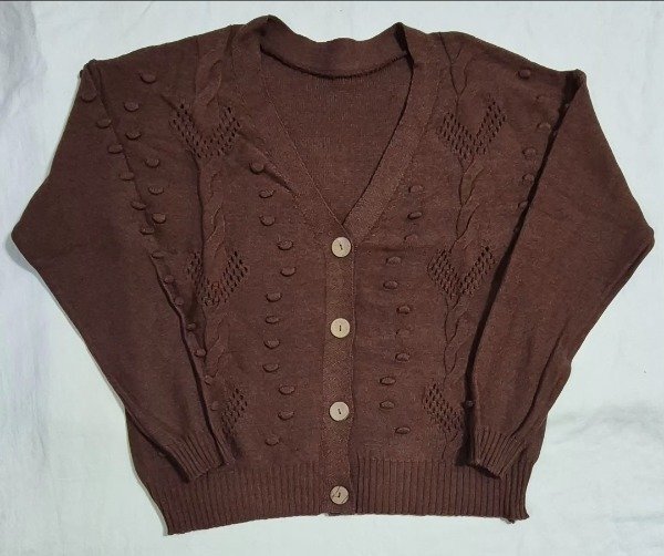 Producto - Cardigan tramado (chocolate)