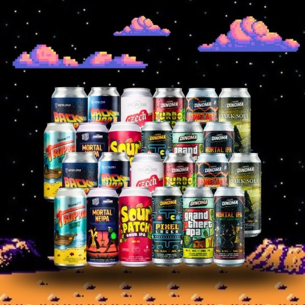 Producto - Pack X24 "MEGA CROSS-OVER BUNDLE" - COLLAB DINOMA + CAPITÁN LÚPULO