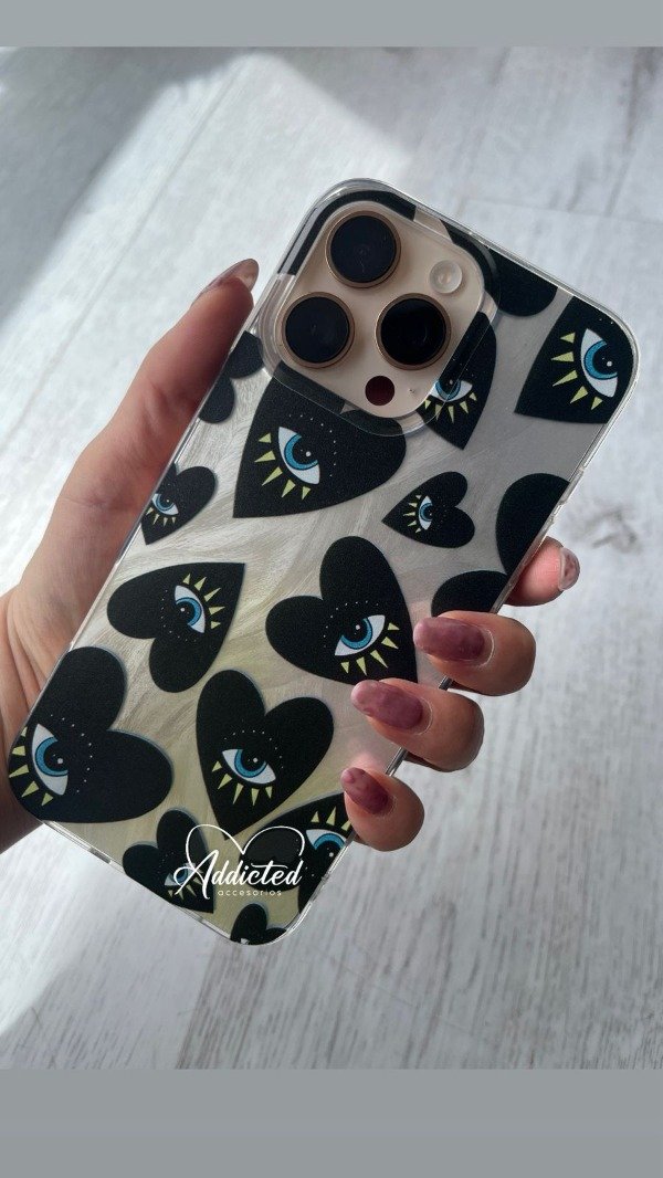 Producto - Case holografica ojitos