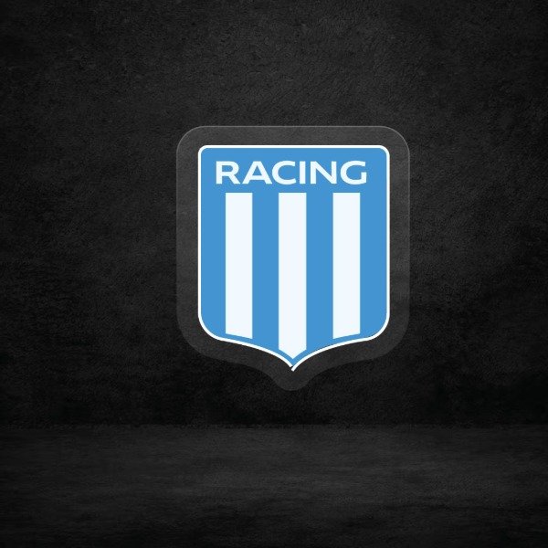Producto - Escudo Racing con vinilo - 30x26