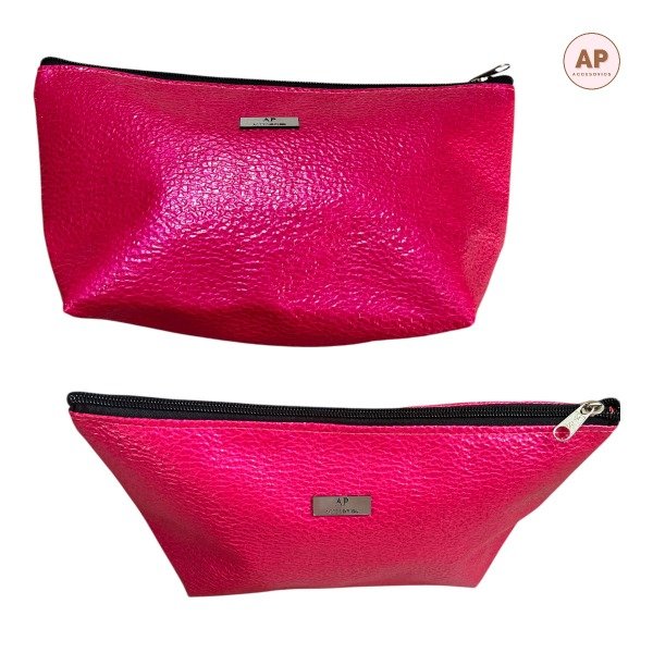 Producto - NECESER CUERINA XL FUCCIA CROCO