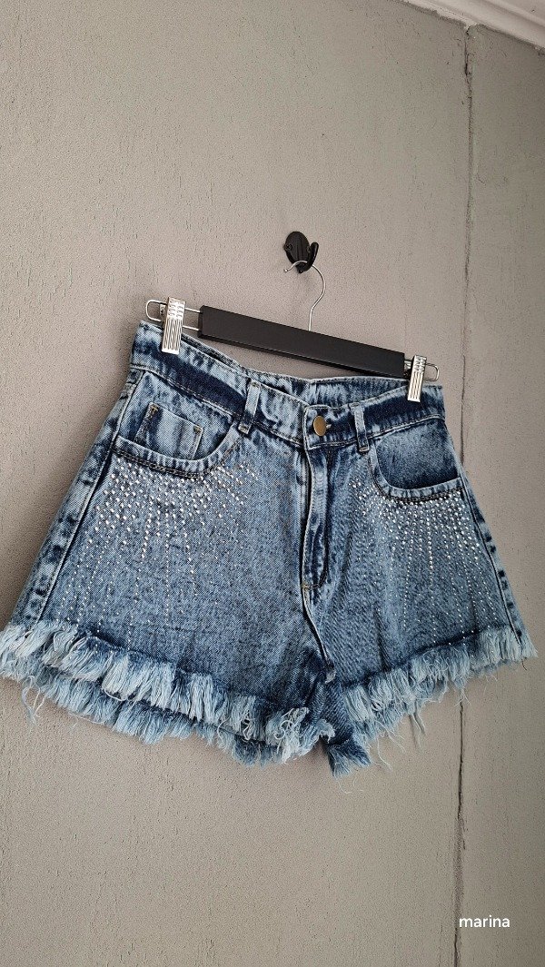 Producto - Short con stras nevado - 0
