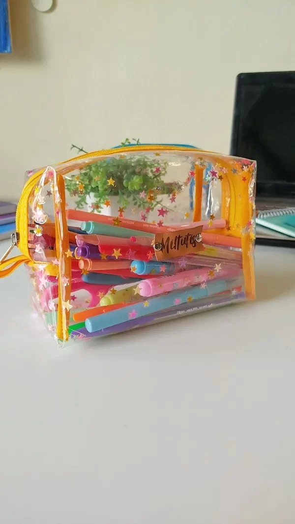 Producto - Cartu o neceser medio con estrellitas