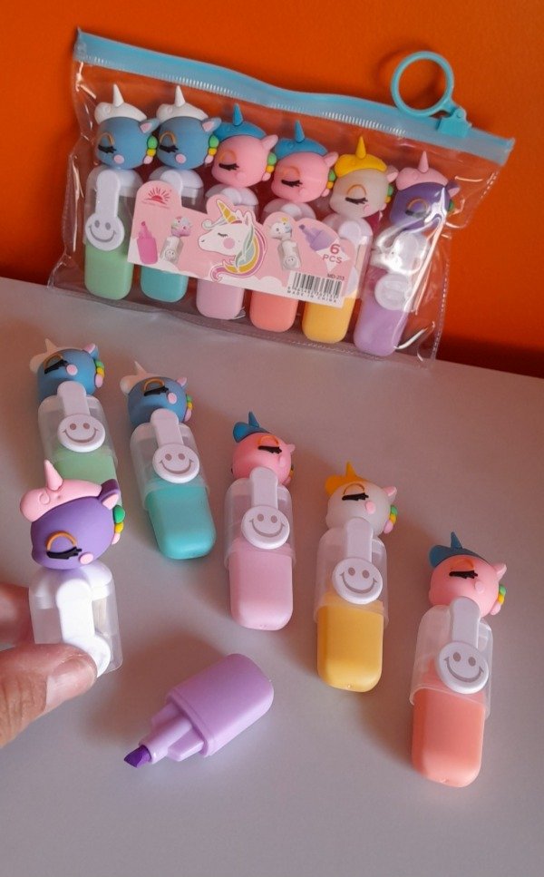 Producto - Resaltador Unicornio 6 unid.