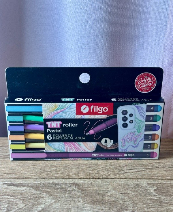Producto - Tnt roller x 6 pastel Filgo