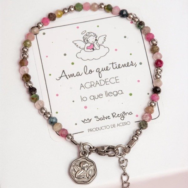 Producto - Pulsera Acero y Turmalinas Helena