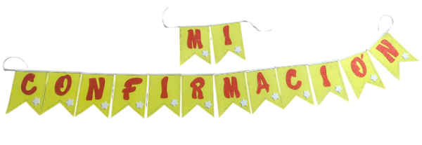Producto - Cartel "Mí Confirmación" Banderín (consultar modelos disponibles)