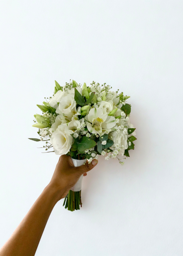 Producto - Ramo de lisianthus blanco