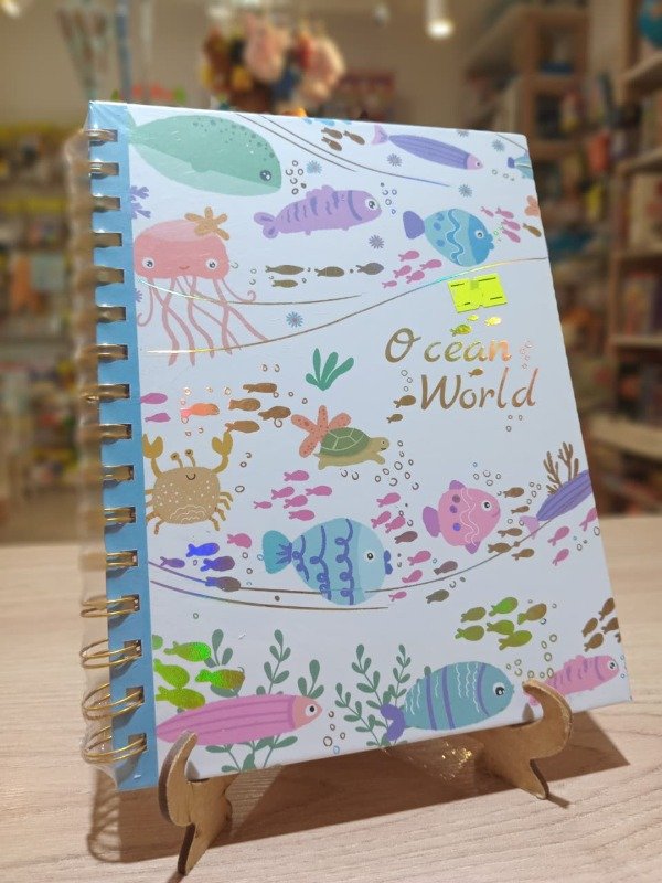 Producto - Cuaderno anillado dorado - 1