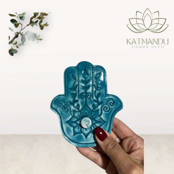 Producto - Porta Sahumerio Mano de Fátima - 1