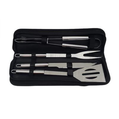 Producto - SET ASADO X4 ACERO ESTUCHE NEGRO