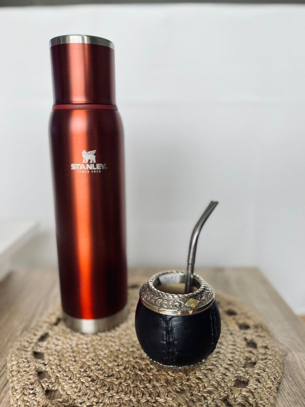 Producto - Mate torpedo alpaca cincelada con base de alpaca calada