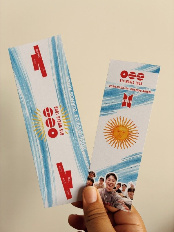 Producto - BTS ARGENTINA BOOKMARK Y MINI BANNER