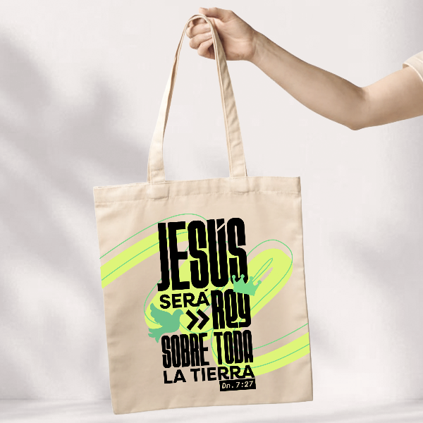 Producto - Tote Bag "Jesús será rey" (verde)