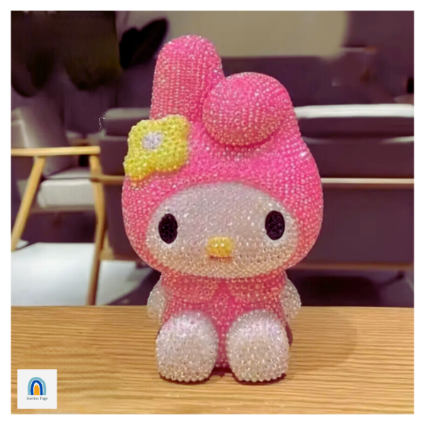 Producto - Alcancia 3D Diamond Painting / Pintura Diamante MY MELODY SENTADA