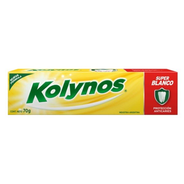 Producto - KOLYNOS CREM DENTAL SUP. BCO 12u x 70grs