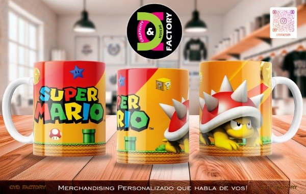 Producto - Taza Super Mario Bros - TZ-RT-BL-11OZ-82-MV-ANM-SMB