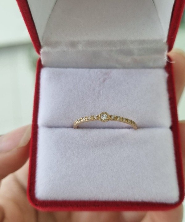 Producto - Anillo oro 18k Pave - 2