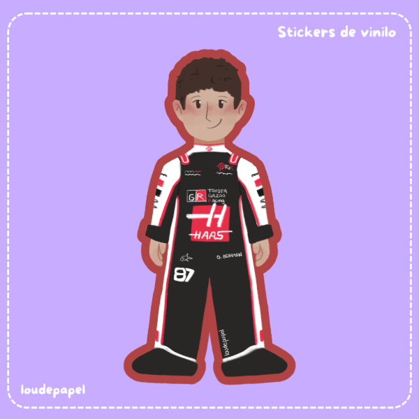 Producto - Mini Oliver Bearman - Sticker de Vinilo