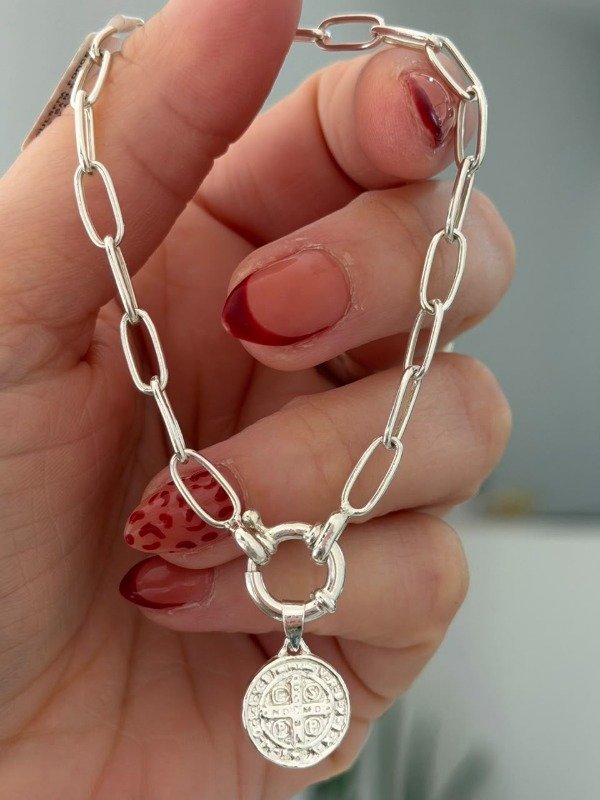 Producto - Pulsera forcet y medalla San Benito - 0