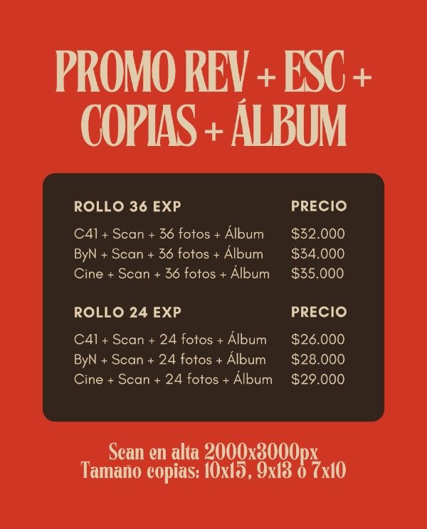 Producto - PROMO Rev + Esc + Copias + Álbum - 1