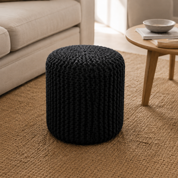 Producto - PUFF ALGODÓN TRENZADO 40X40