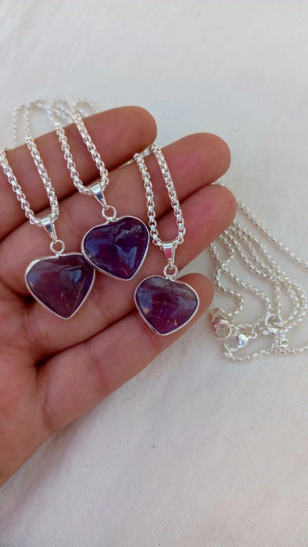 Producto - Collar Amatista - Corazón