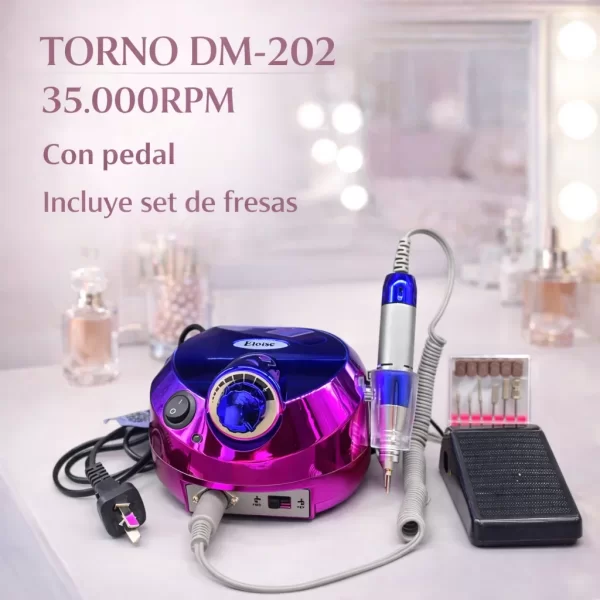 Producto - TORNO PARA UNAS METALIZADO ELOISE