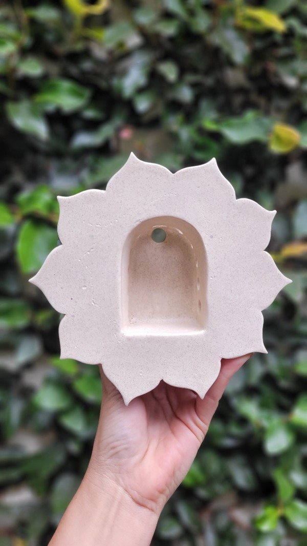Producto - Luminaria linea Sitara. LOTO crema jaspeado
