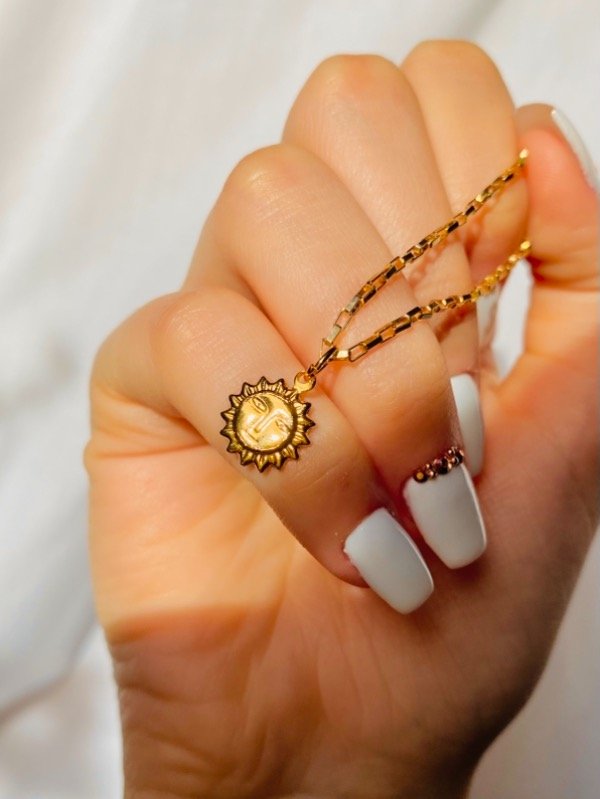 Producto - Dije Sol gold SALE (enchapado)