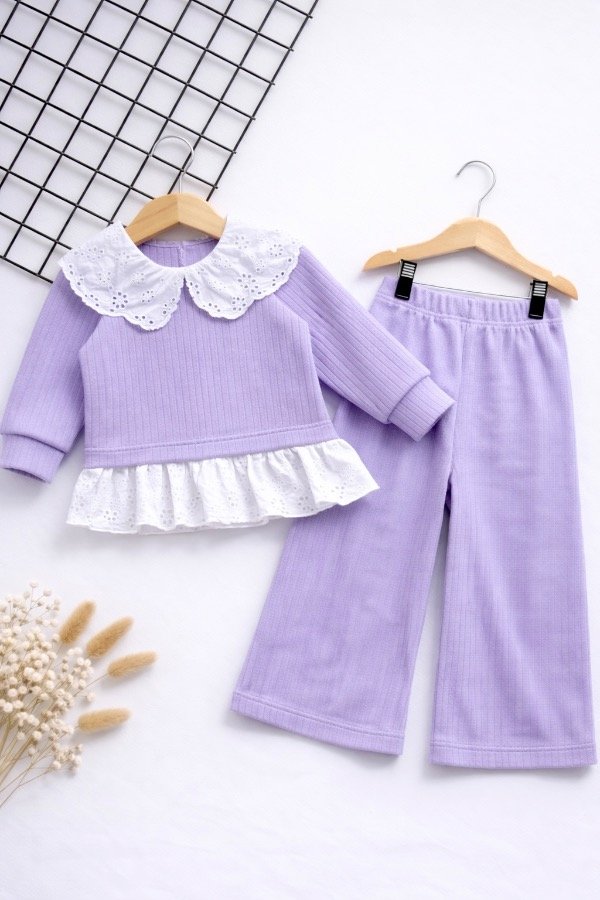 Producto - CONJUNTO NINA LILA (BUZO + PALAZO)