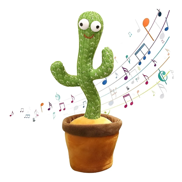 Producto - Cactus Bailarín Canta Repite Voz con Luz con Canciones - Dancing Cactus