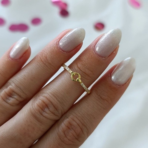 Producto - Anillo Cubic Plata Dorada