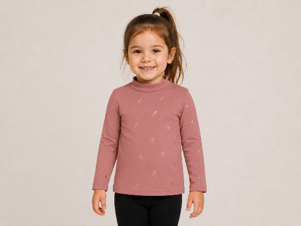 Producto - POLERA LYCRA FRIZADA ESTAMPADA BEBA