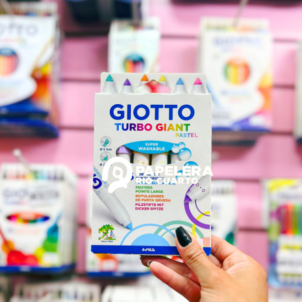 Producto - MARCADOR GIOTTO TURBO GIANT PASTEL X6 (JUMBO)
