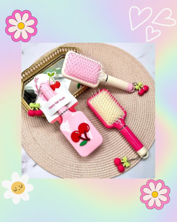 Producto - Cepillo de Pelo Cherry Rectangular