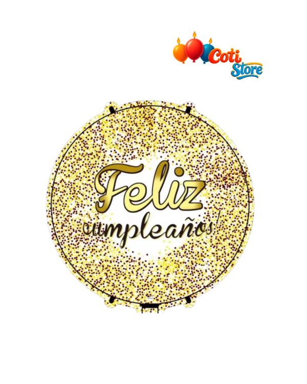 Producto - Globo redondo "FELIZ CUMPLEAÑOS" 18" Estampado x Unidad