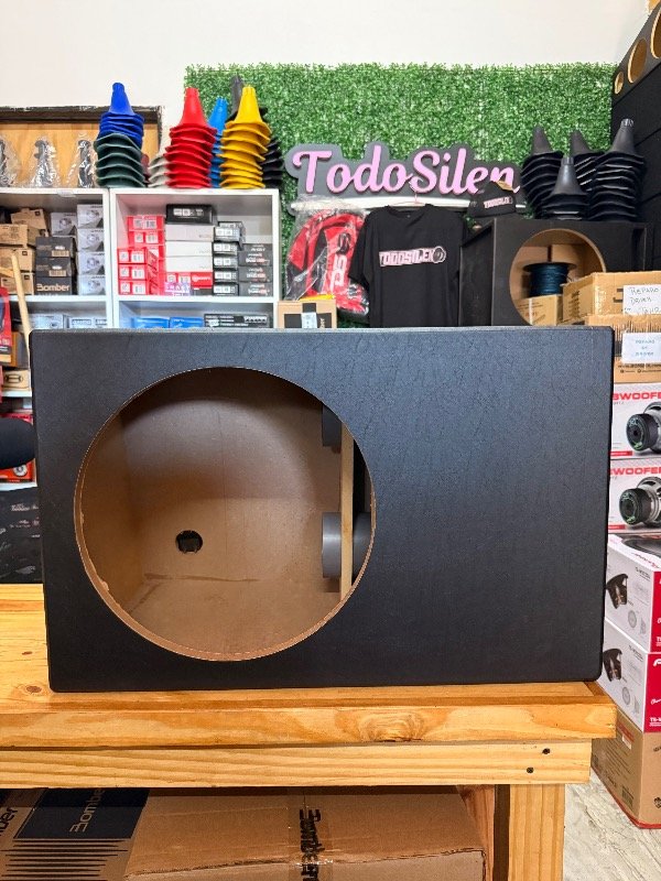 Producto - CAJON MDF PREMIUN PARA SUBWOOFERS 15" 75LITROS DUCTADO MDF IDEAL 600RMS A 700RMS