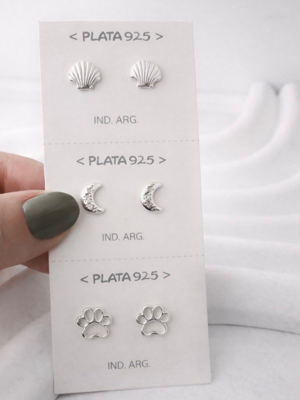 Producto - TRiO DE AROS DE PLATA 0128