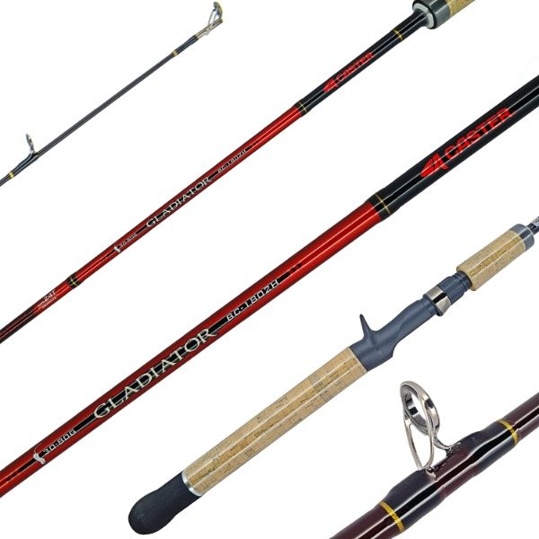 Producto - Caña CASTER Gladiator 1.80m Bait Casting Grafito 12-25 Lb 30-80g