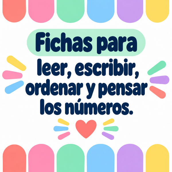 Producto - Fichas para leer, escribir, ordenar y pensar los números.