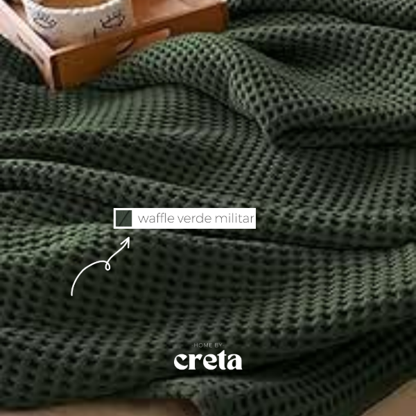 Producto - Manta Waffle Verde Militar