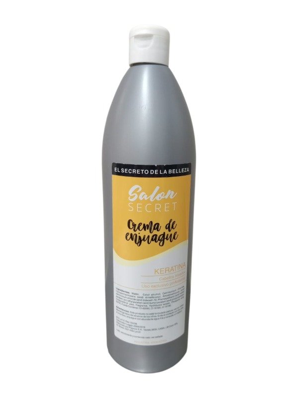 Producto - CREMA DE ENJUAGUE KERATINA X 970CC. SALON SECRET