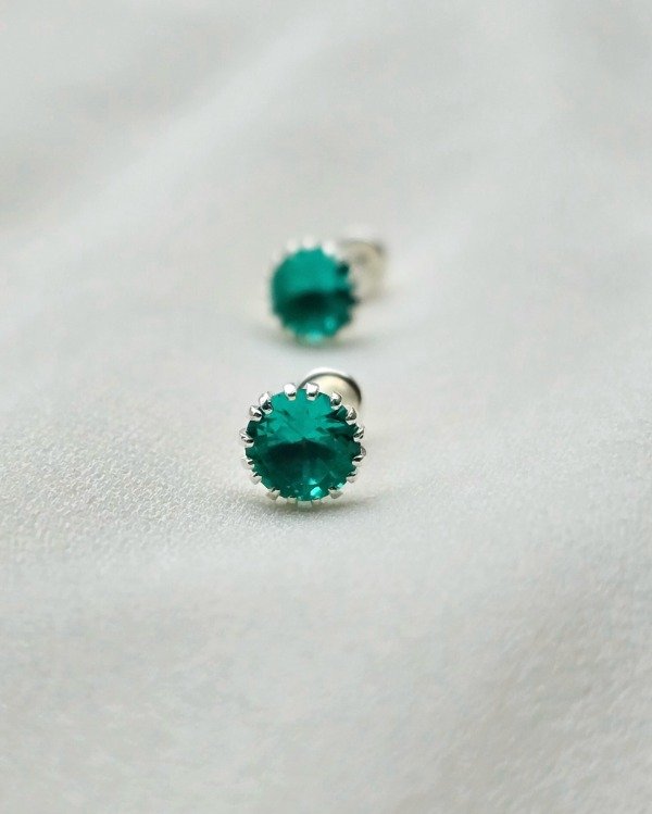 Producto - Abridores cubic aqua plata 925