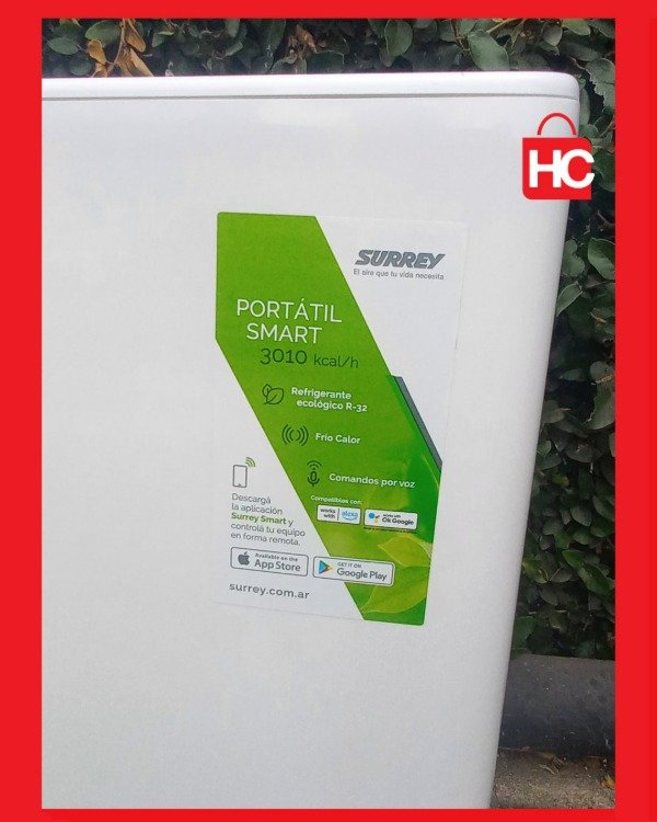 Producto - Aire acondicionado portátil Smart Surrey 3010 kcal/h Frío/Calor - Igual a nuevo - 3