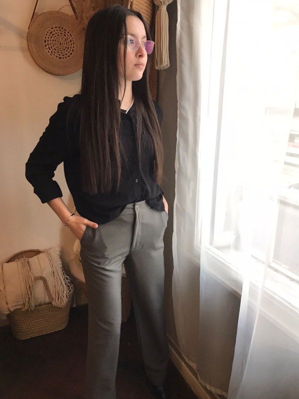 Pantalon Sastrero Dali Gris — imagen 3