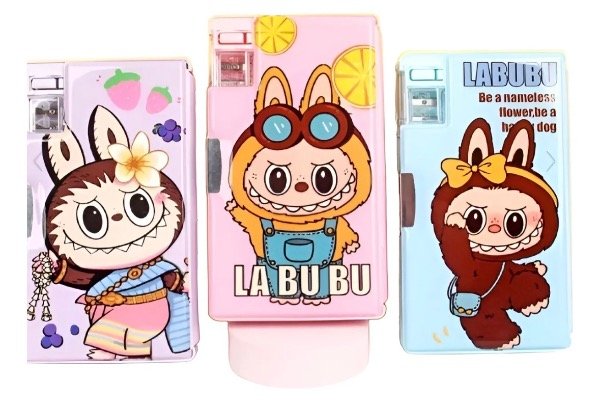 Producto - Cartuchera vintage Labubu con Sacapuntas