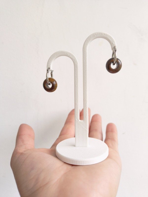 Producto - Aros DONA de ojo de tigre