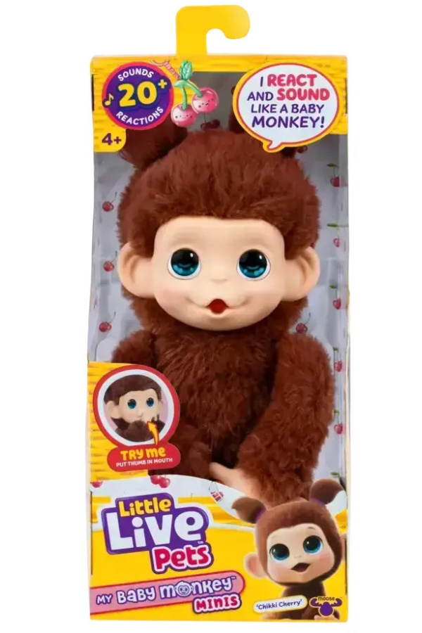 Producto - Little Live Pets My Mini Baby Monkey Interactivo Con Sonido - 0