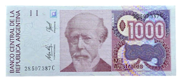 Producto - 1000 Australes (Di Lorio - Gonzalez Fraga) Bott.2862 Unc